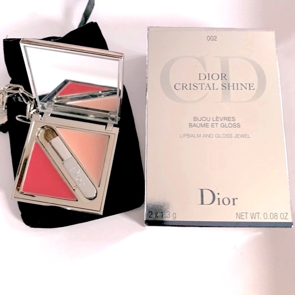 DIOR CRISTAL SHINE LIPBALM AND GLOSS JEWEL (002) vintage made in France - Picture 1 of 9